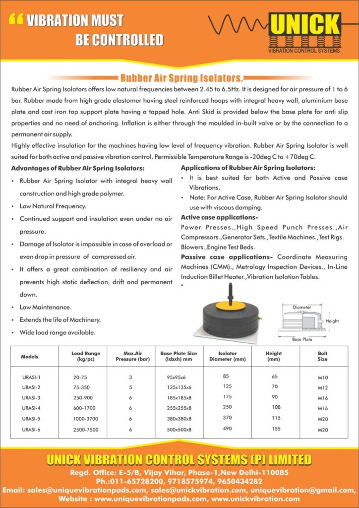 Rubber Air Spring Isolators