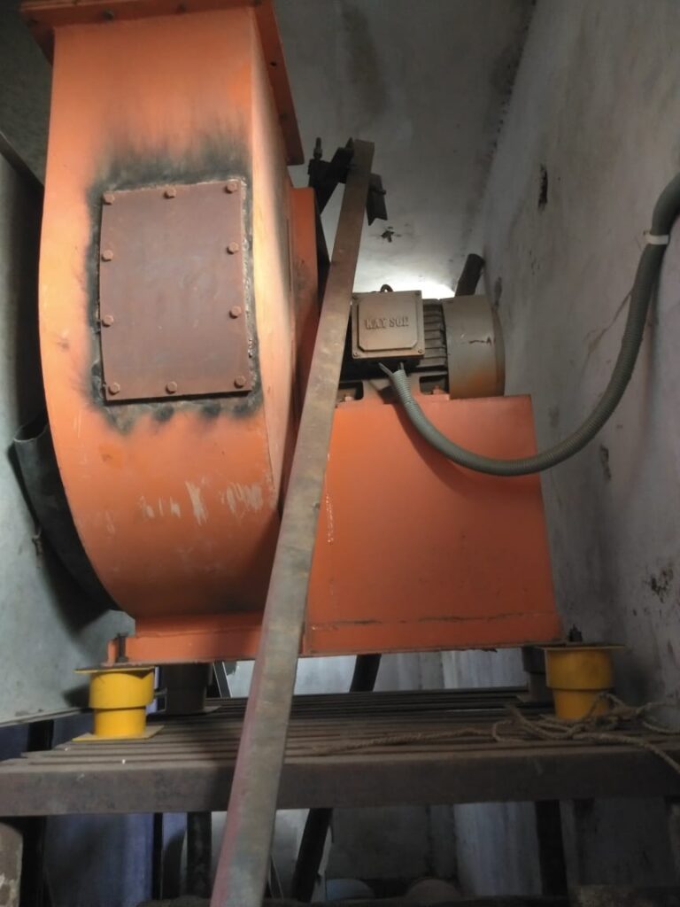 Blower Installation on Anti Vibration Spring Pads