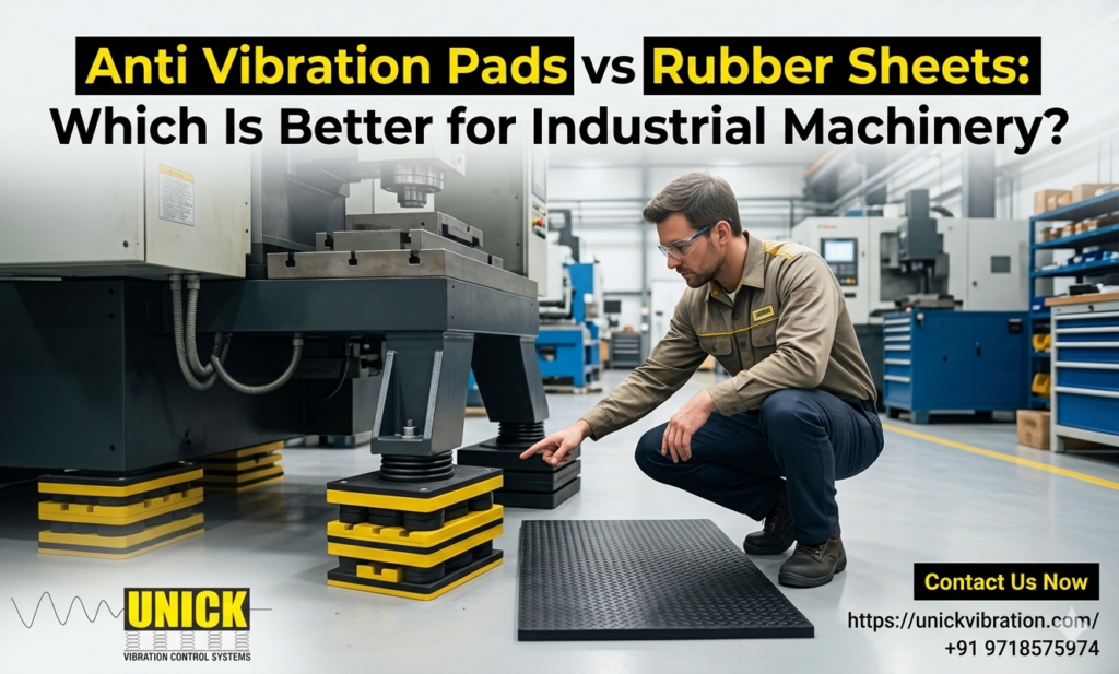 Anti Vibration Pads vs Rubber Sheets: Which Is Better for Industrial Machinery?