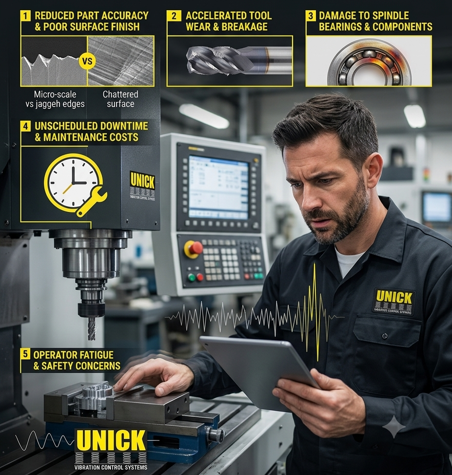 Problems Caused by CNC Machine Vibration