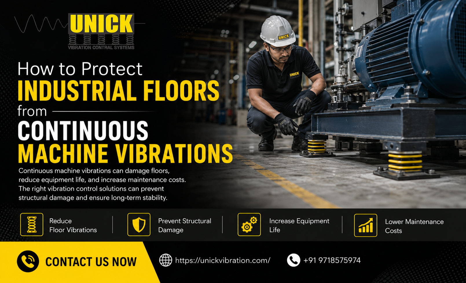How to Protect Industrial Floors from Continuous Machine Vibrations