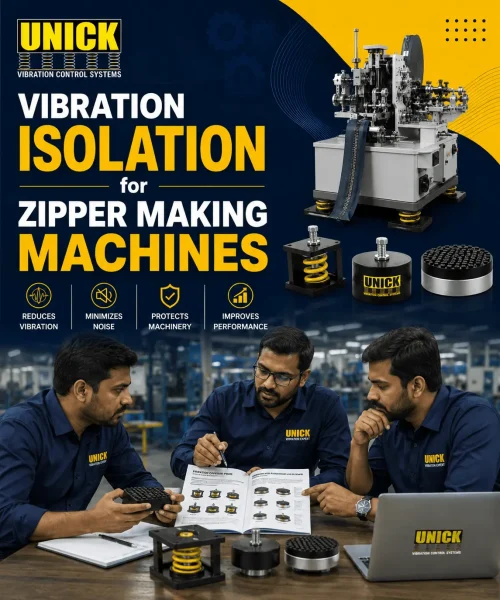 Anti Vibration Pads for Zipper Making Machines